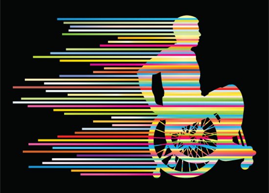 colorful wheelchair image